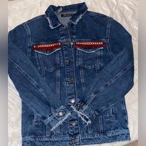 NWT MAVI KARLA Embellished Embroidered Denim Jacket•S/S all run differently